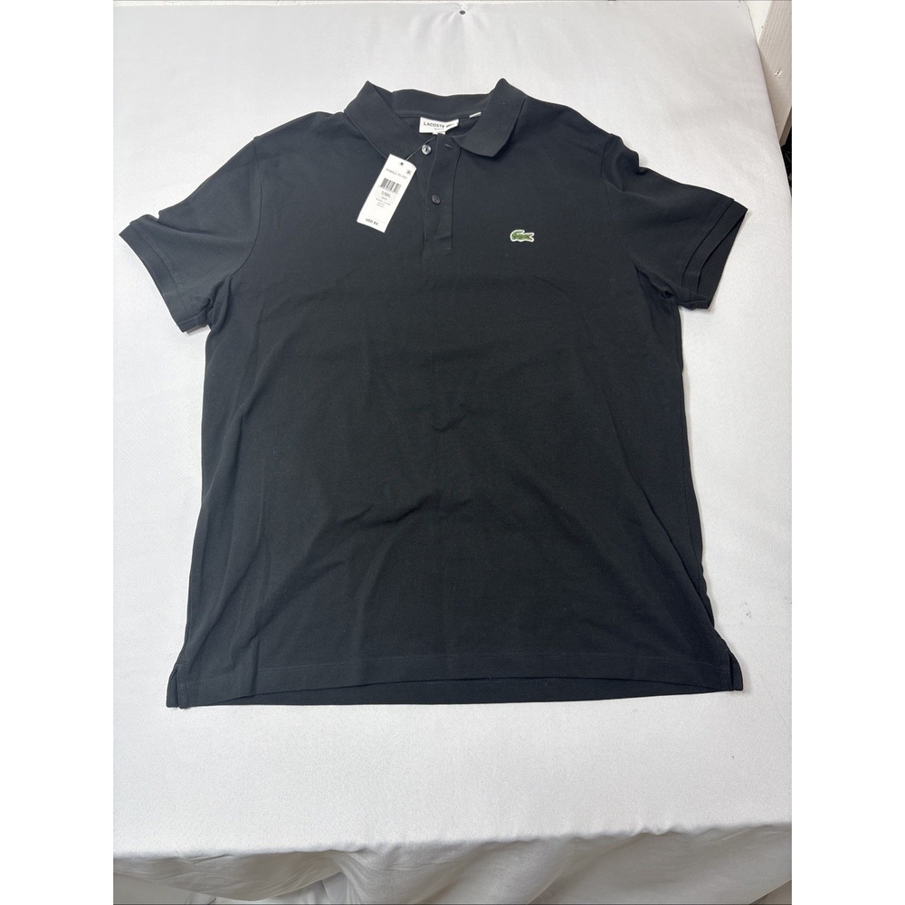 Lacoste Men's Classic Fit Short Sleeve Pique Polo Shirt BlackXXL Slim Fit